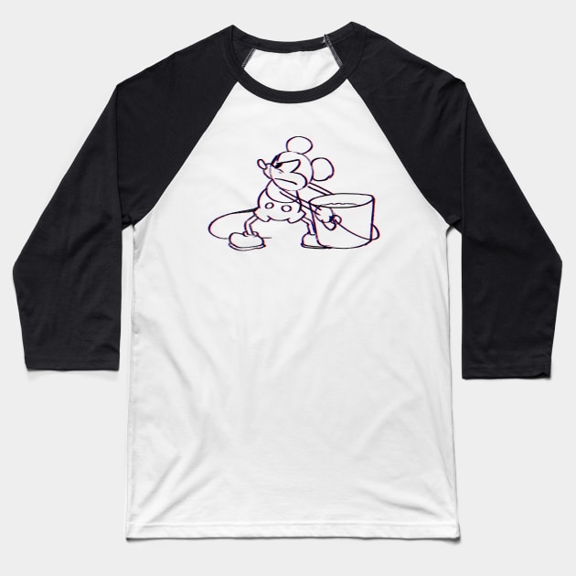 Steamboat Willie is jealous Baseball T-Shirt by MEWRCH